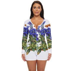 Long Sleeve Boyleg Swimsuit 