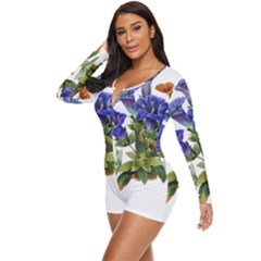 Long Sleeve Boyleg Swimsuit 
