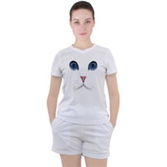 Women s Mesh T-Shirt and Shorts Set 