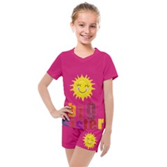 Kids  Mesh T-Shirt and Shorts Set 