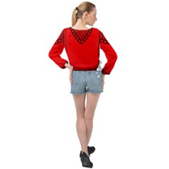 Banded Bottom Chiffon Top 