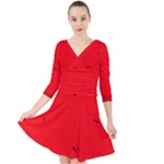 PngItem_1369877-removebg-preview Quarter Sleeve Front Wrap Dress