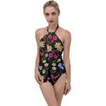 Flower wallpaper Go with the Flow One Piece Swimsuit