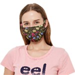 Flower wallpaper Crease Cloth Face Mask (Adult)