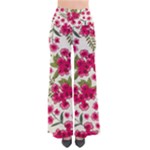 Flower Pink background So Vintage Palazzo Pants
