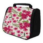 Flower Pink background Full Print Travel Pouch (Small)