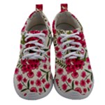 Flower Pink background Athletic Shoes