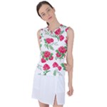 Roses background Women s Sleeveless Sports Top