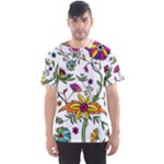 Exotic Floral Men s Sport Mesh Tee