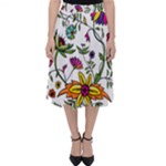 Exotic Floral Classic Midi Skirt