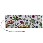 Exotic Floral Roll Up Canvas Pencil Holder (M)