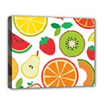 Flat fruits Deluxe Canvas 20  x 16  (Stretched)