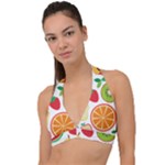 Flat fruits Halter Plunge Bikini Top