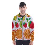 Flat fruits Men s Windbreaker