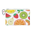 Flat fruits Canvas Cosmetic Bag (Medium)
