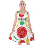 Vegetables flat Reversible Velvet Sleeveless Dress
