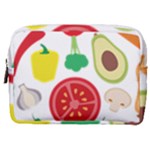 Vegetables flat Make Up Pouch (Medium)