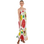 Vegetables flat Cami Maxi Ruffle Chiffon Dress