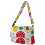 Vegetables flat Full Print Messenger Bag (L)