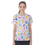 Sports colorful Women s Cotton Tee