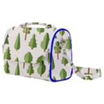 Flat style trees pattern Satchel Shoulder Bag