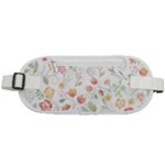 Floral watercolor wallpaper Rounded Waist Pouch