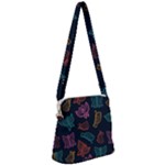 Ornamented and stylish butterflies Zipper Messenger Bag