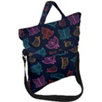 Ornamented and stylish butterflies Fold Over Handle Tote Bag