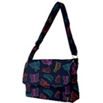 Ornamented and stylish butterflies Full Print Messenger Bag (L)