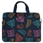 Ornamented and stylish butterflies MacBook Pro Double Pocket Laptop Bag