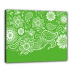 Green foliage background Canvas 20  x 16  (Stretched)