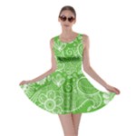 Green foliage background Skater Dress