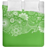 Green foliage background Duvet Cover Double Side (King Size)