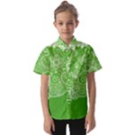 Green foliage background Kids  Short Sleeve Shirt