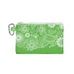 Green foliage background Canvas Cosmetic Bag (Small)