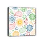 Colorful paisley background Mini Canvas 4  x 4  (Stretched)
