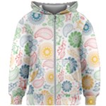 Colorful paisley background Kids  Zipper Hoodie Without Drawstring