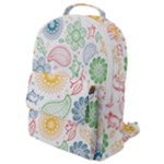 Colorful paisley background Flap Pocket Backpack (Small)