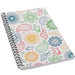 Colorful paisley background 5.5  x 8.5  Notebook