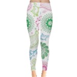 Pasley and flowers pattern Leggings 