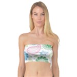 Pasley and flowers pattern Bandeau Top