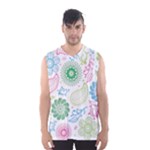 Pasley and flowers pattern Men s Basketball Tank Top