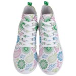 Pasley and flowers pattern Men s Lightweight High Top Sneakers