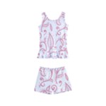 Pink foliage background Kids  Boyleg Swimsuit