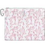 Pink foliage background Canvas Cosmetic Bag (XXXL)