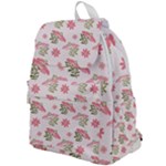 Pink floral pattern background Top Flap Backpack