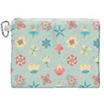 Soft tones floral pattern background Canvas Cosmetic Bag (XXL)