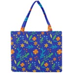 Bright and colorful floral pattern Mini Tote Bag