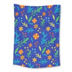Bright and colorful floral pattern Medium Tapestry