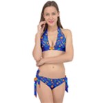 Bright and colorful floral pattern Tie It Up Bikini Set